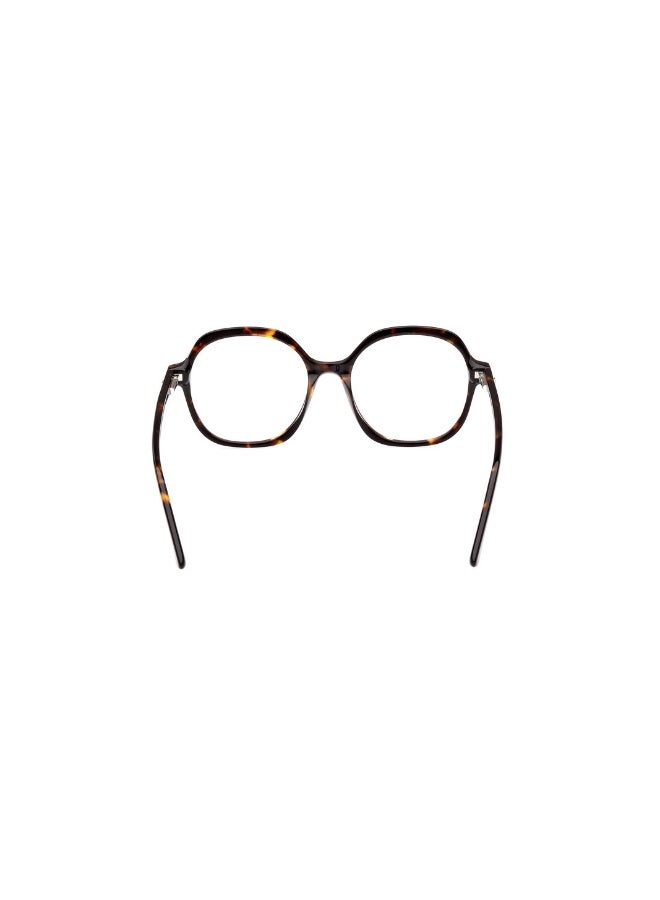 جس نظارة طبية بشكل دائري للجنسين بأذرع معدنية GU8271  مقاس 50 - دارك هافانا - Image 4