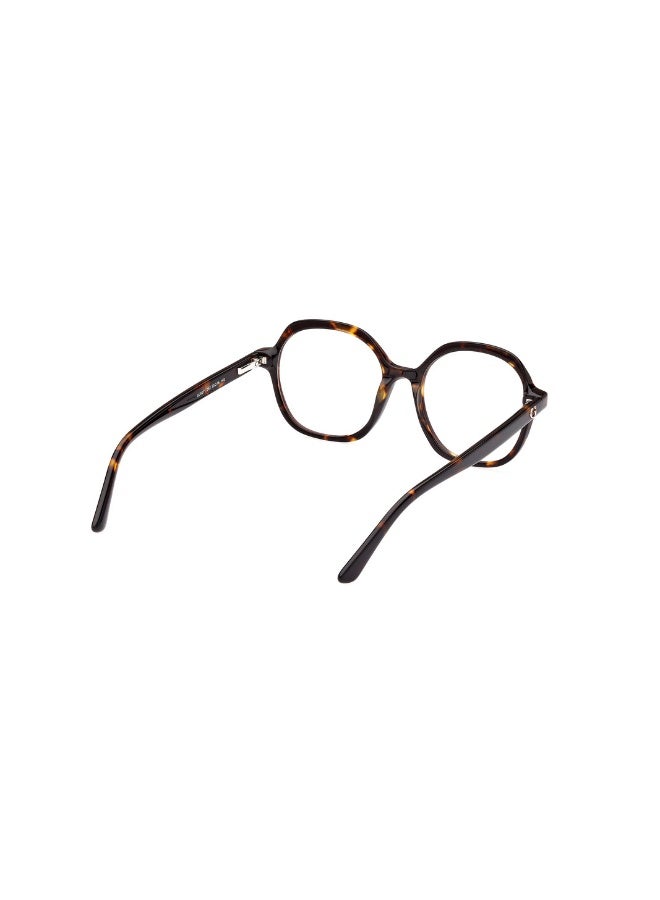 جس نظارة طبية بشكل دائري للجنسين بأذرع معدنية GU8271  مقاس 50 - دارك هافانا - Image 5