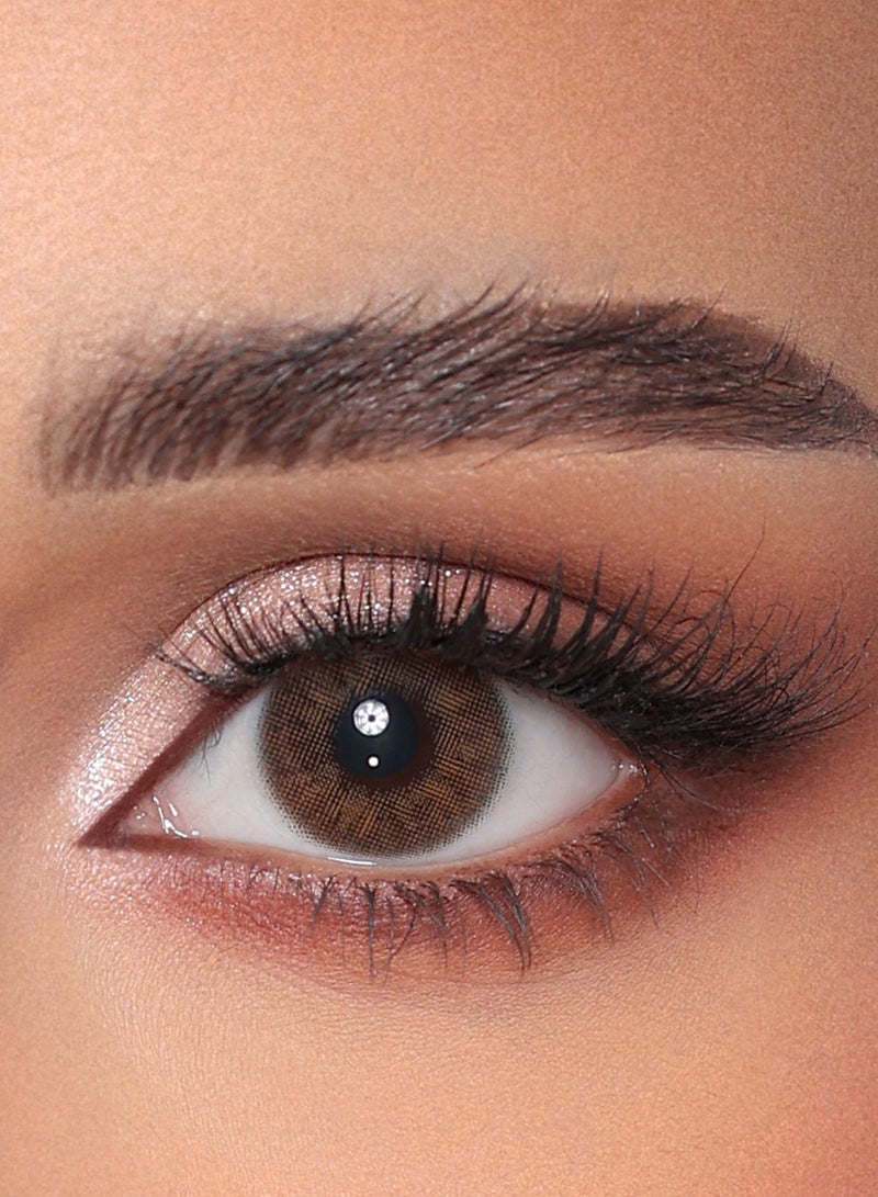 تنكربيل عدسات عيون لاصقة  تنكر بيل  - عدسات شهرية لون شكولاته - زوج في العلبة - Image 1