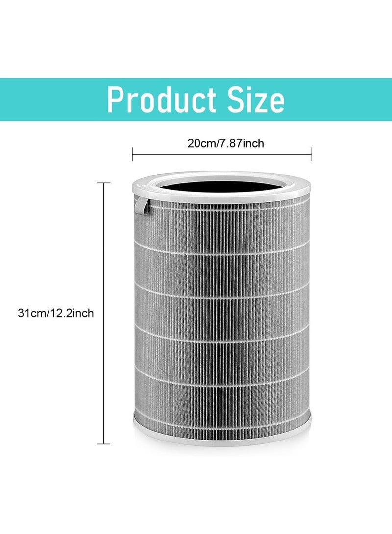 Air Purifier Filter Compatible with XiaoMi Air Purifier 4 Lite, 3-Layered Filtration Activated Carbon Air Purifier Filter for Air Purification, Antibacterial and Formaldehyde Haze Removal - Image 3