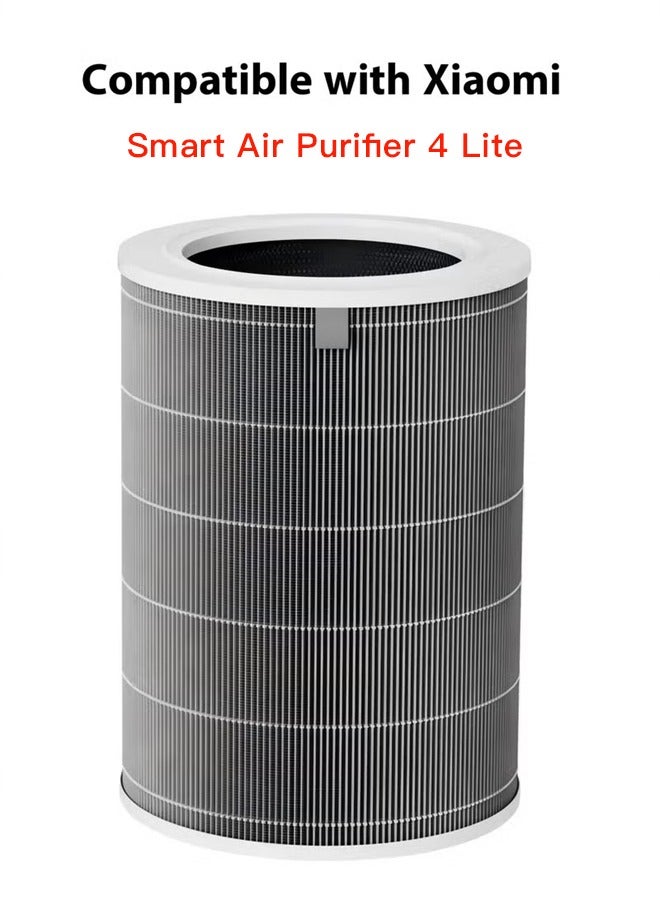 Air Purifier Filter Compatible with XiaoMi Air Purifier 4 Lite, 3-Layered Filtration Activated Carbon Air Purifier Filter for Air Purification, Antibacterial and Formaldehyde Haze Removal - Image 1