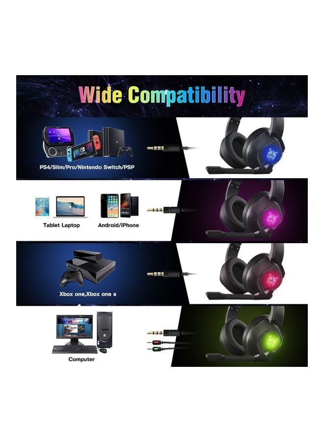 NIBEMINENT سماعة الرأس السلكية للألعاب K19 Chicken للكمبيوتر الشخصي وPS4