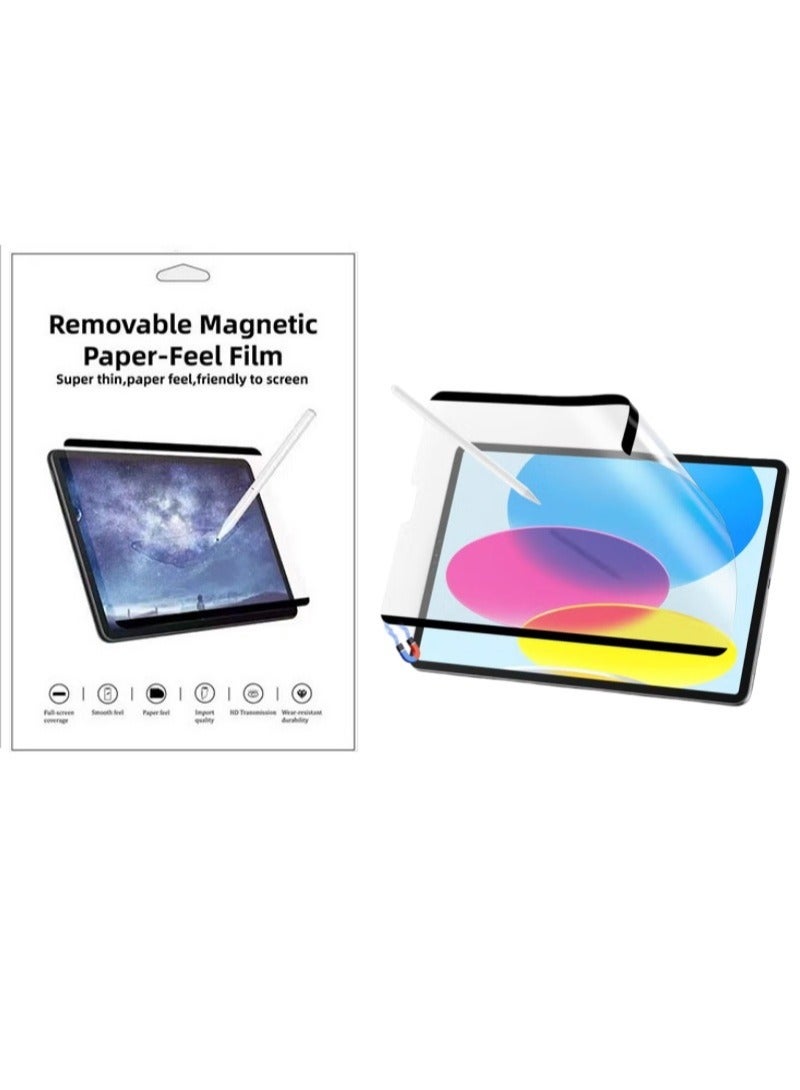 PINKSAMA Paper-Feel Magnetic Screen Protector for iPad 11th/10th Generation A16 (11/10.9 Inch, 2025/2022), Write and Draw Like on Paper, Detachable and Reusable, Compatible with Tempered Film, Anti-Glare - Image 1