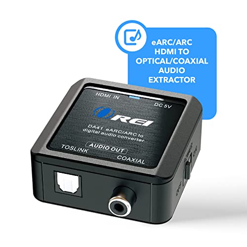 OREI eARC/ARC HDMI to Optical/Coaxial Audio Extractor, - Supports Dolby 5.1 Channel, DTS 5.1, LPCM 2.0 Channel HDTV Soundbar Speaker Amplifier (DA41) - Image 4