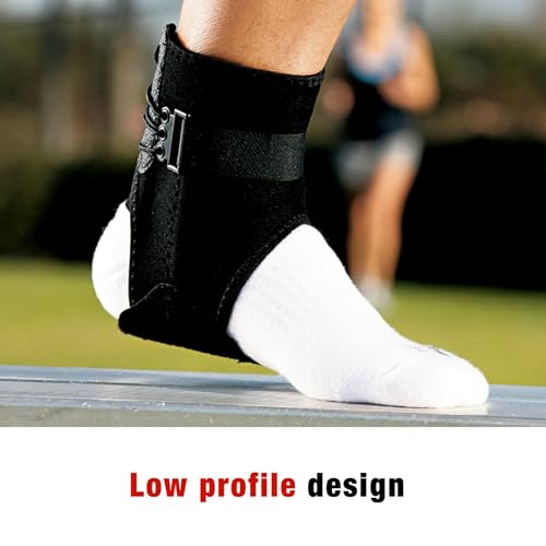 ACE Ankle Brace with Side Stabilizers, Adjustable, Black, 1/Pack - Image 5