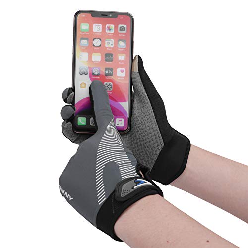 Holiberty Cycling Gloves Full Finger Touch Screen for Women Men Breathable Non-slip Motorcycle Mountain Bike Riding Gloves Road Bicycle BMX Lifting Fitness Climbing Workout Exercise Golf Gloves - Image 2