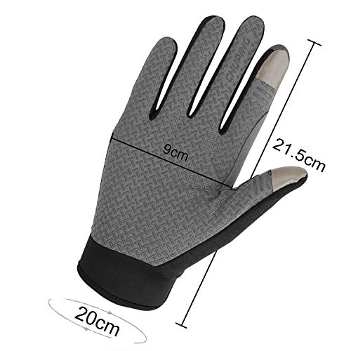 Holiberty Cycling Gloves Full Finger Touch Screen for Women Men Breathable Non-slip Motorcycle Mountain Bike Riding Gloves Road Bicycle BMX Lifting Fitness Climbing Workout Exercise Golf Gloves - Image 4