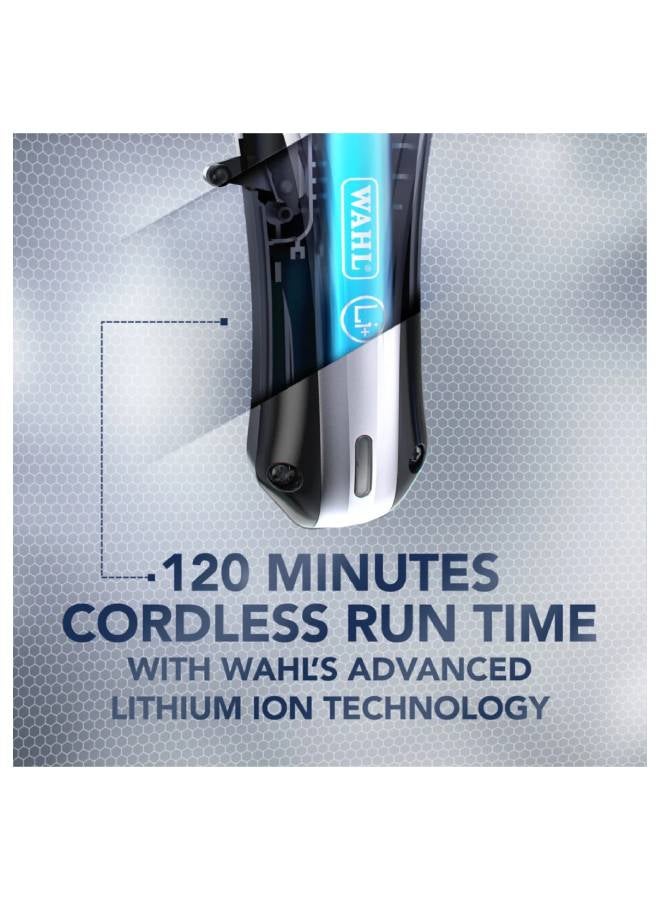WAHL Multi Cut Pro Lithium Ion Rechargeable Hair Clipper Kit Silver/Black 0.6kg - Image 4