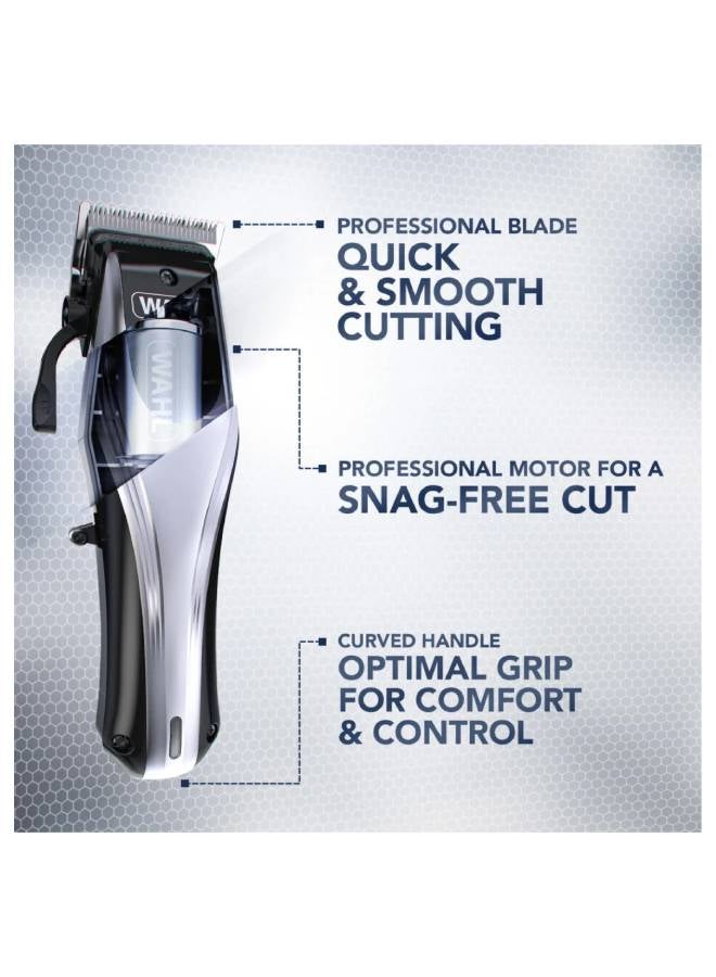 WAHL Multi Cut Pro Lithium Ion Rechargeable Hair Clipper Kit Silver/Black 0.6kg - Image 2