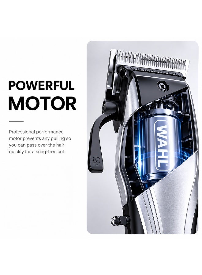 WAHL Multi Cut Pro Lithium Ion Rechargeable Hair Clipper Kit Silver/Black 0.6kg - Image 4