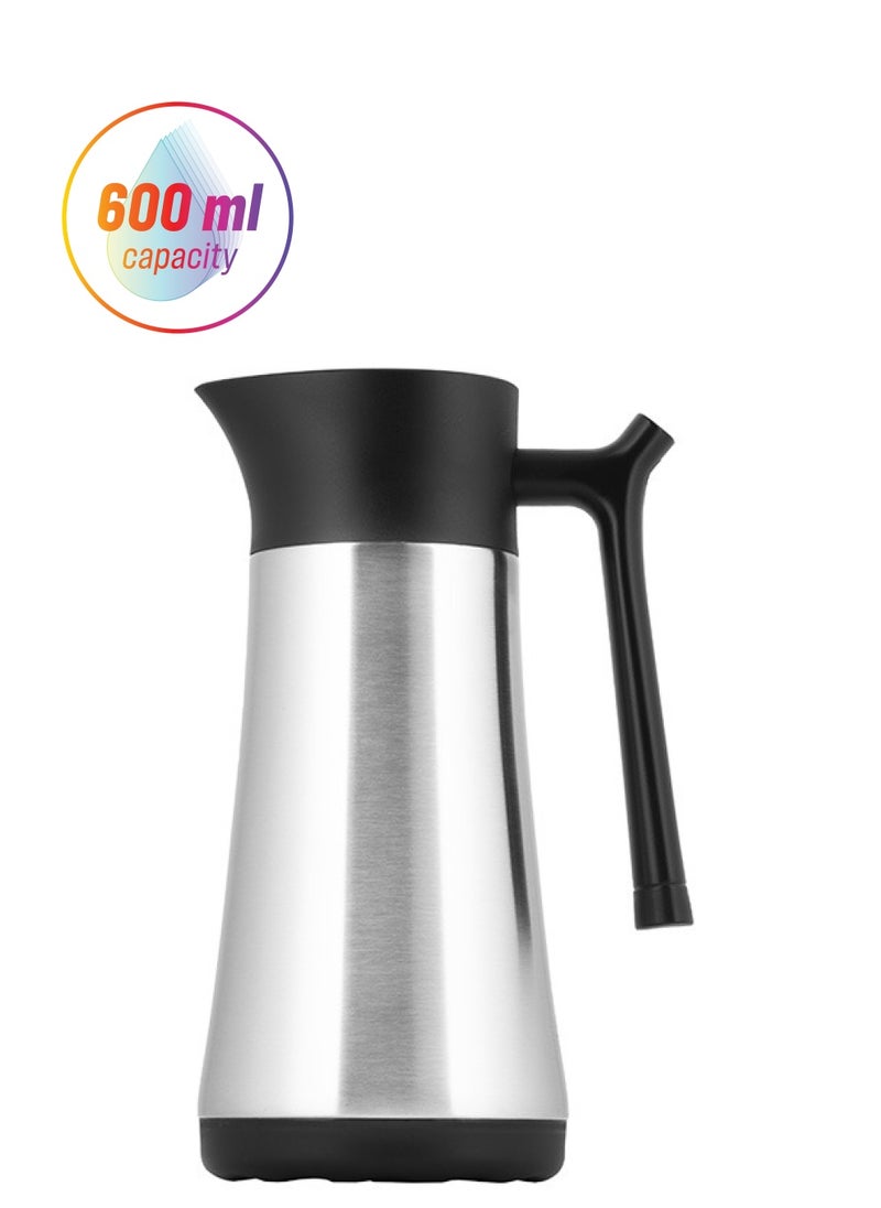 Alsaif Alsaif Eva Stainless Steel Thermal Coffee Carafe Double Wall Vacuum Dispenser For Serving Tea And Coffee Silver  - Image 1