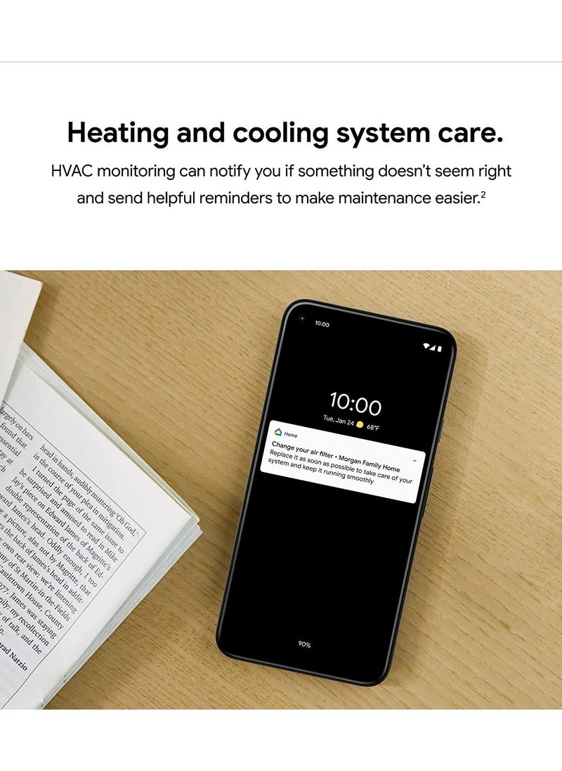 Google - Nest 3rd Generation learning programmable Thermostat Polished Steel - T3019US - Image 1