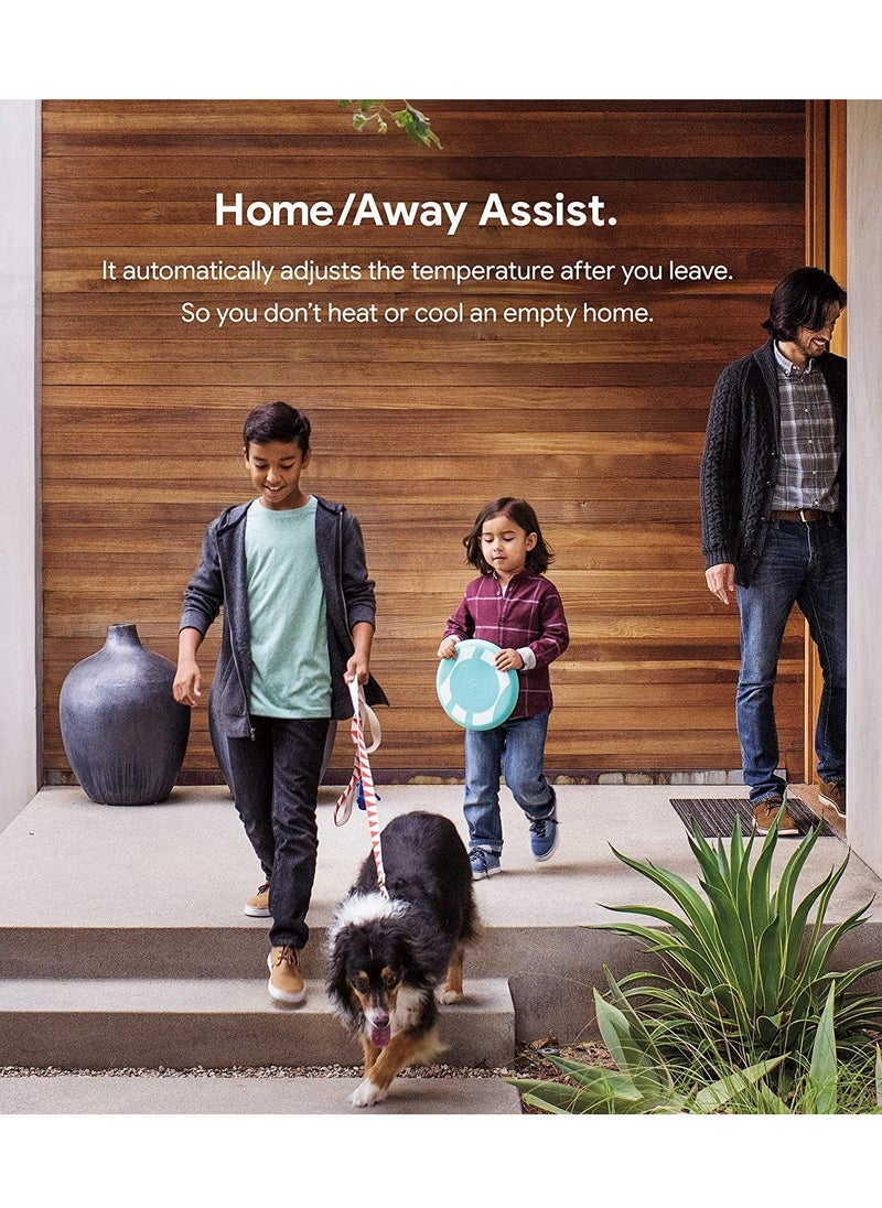 Google - Nest 3rd Generation learning programmable Thermostat Polished Steel - T3019US - Image 1