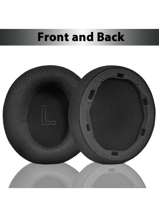 Replacement Ear Pads for Soundcore Q30 Headphones, Upgraded Mesh Fabric Earpad Cushions for Anker Soundcore Life Q30/Q35 with High-Density Memory Foam, Breathable & Softer (Black) - Image 3