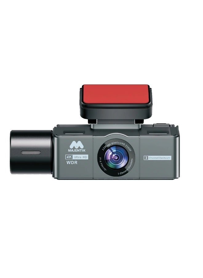 majentik MZ-03 Professional Dash Cam  Triple-Lens – Ultra-High 4K Resolution camera - Image 1