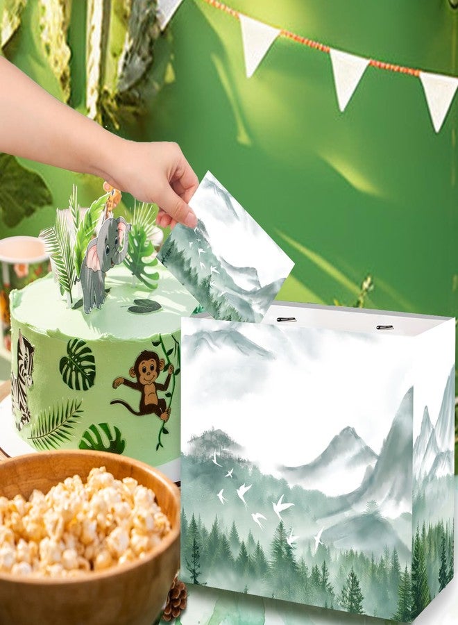 GOLDCROW Large Adventure Gift Bag for Women Men Adventure Awaits Baby Shower Wrapping Paper Bag with Tissue Paper and Greeting Card Retirement Gift Bag for Adventure Travel Birthday Party Decoration - Image 2