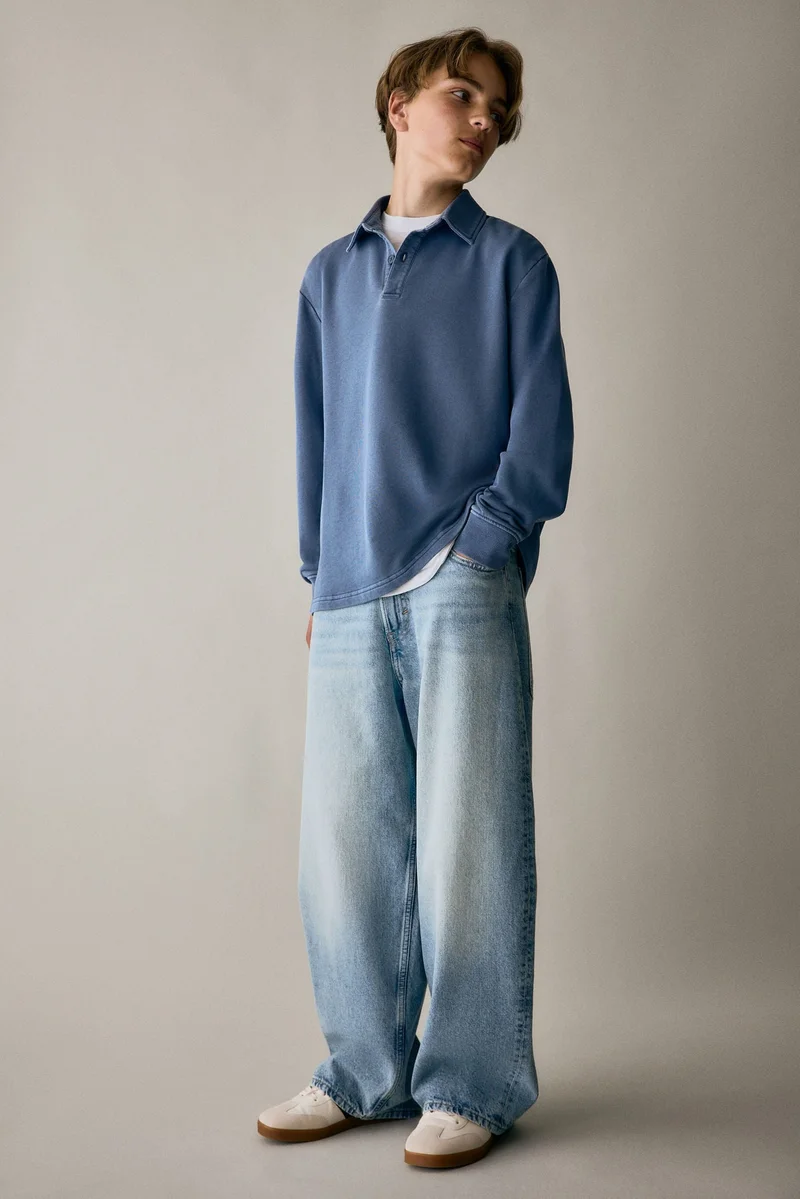 اتش اند ام جينز فضفاض للغاية