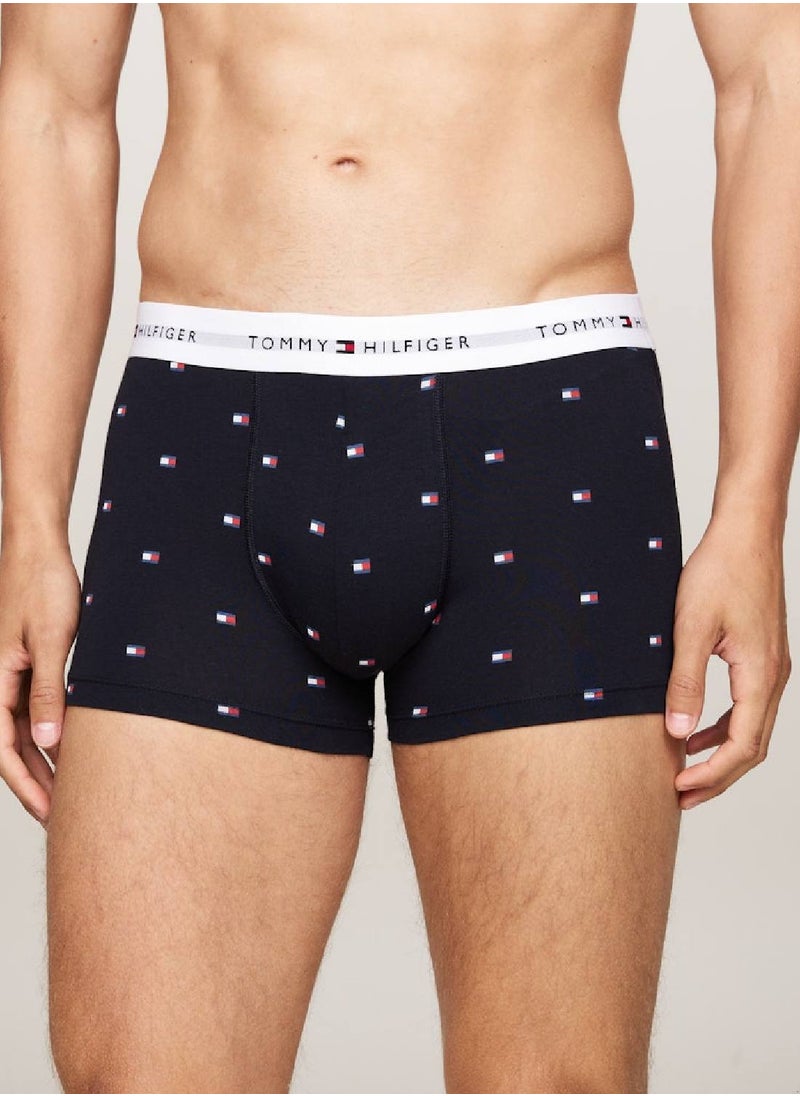TOMMY HILFIGER Men's 3-Pack Trunks - Cotton, Multicolour  - Image 2