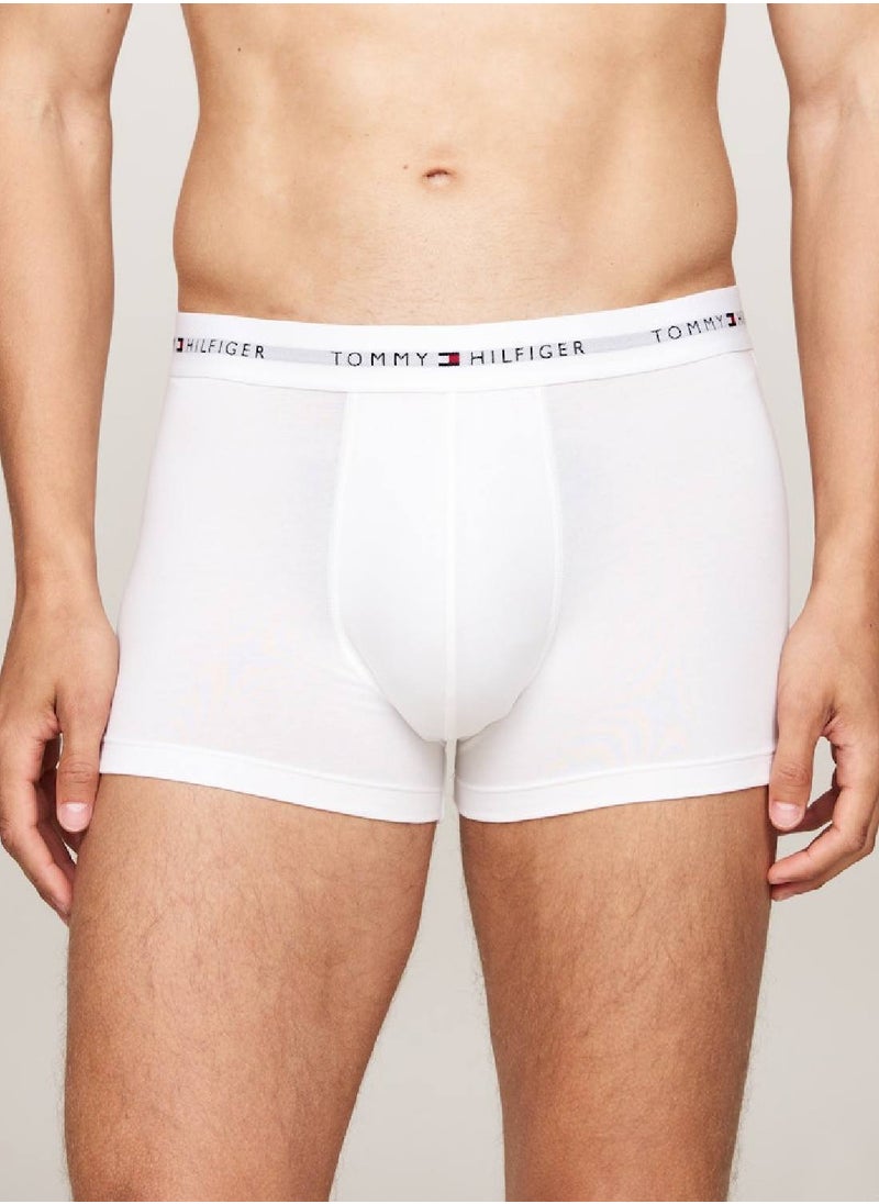 TOMMY HILFIGER Men's 3-Pack Trunks - Cotton, Multicolour  - Image 4
