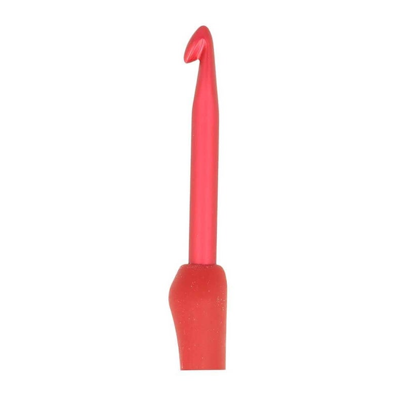 Tulip Etimo Red Crochet Hook Soft-Grip 5.00mm 1pc - Image 3