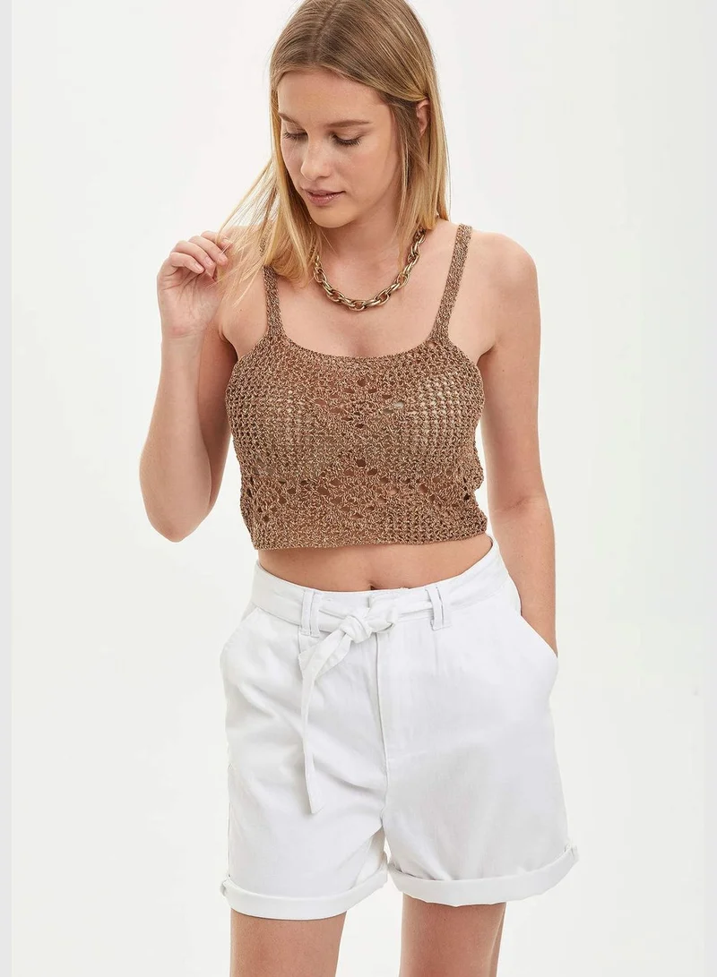 DeFacto Woman Fitted Square Neck Pullover