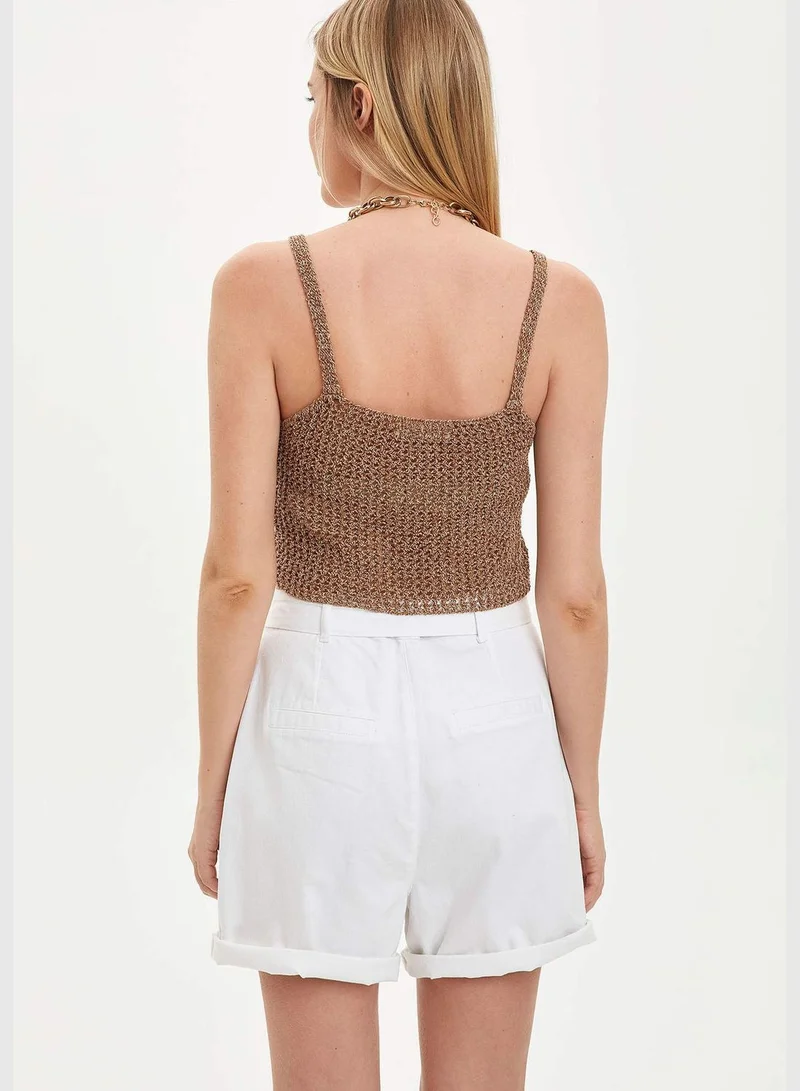 DeFacto Woman Fitted Square Neck Pullover