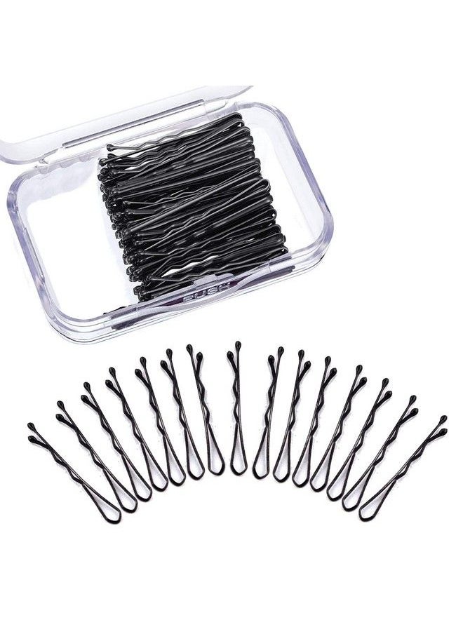 Temperia - Bobby Hair Pins For Girls & Kids (Pack Of 100) (Very Small Pins 3.5 Cm) ; Stylish Bob Hairpins For Hairstyling ; Women Hair Styling Accessories Clips (Black) - Image 1