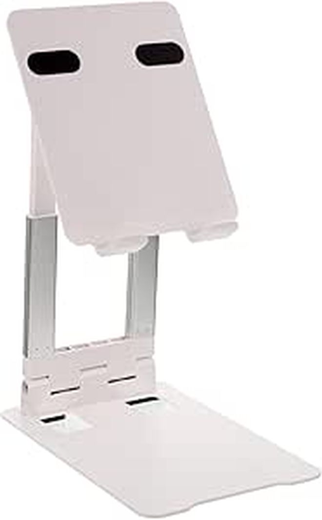 Adjustable Metal Tablet Stand Telescopic Height Holder For Desk Home Office - Image 1