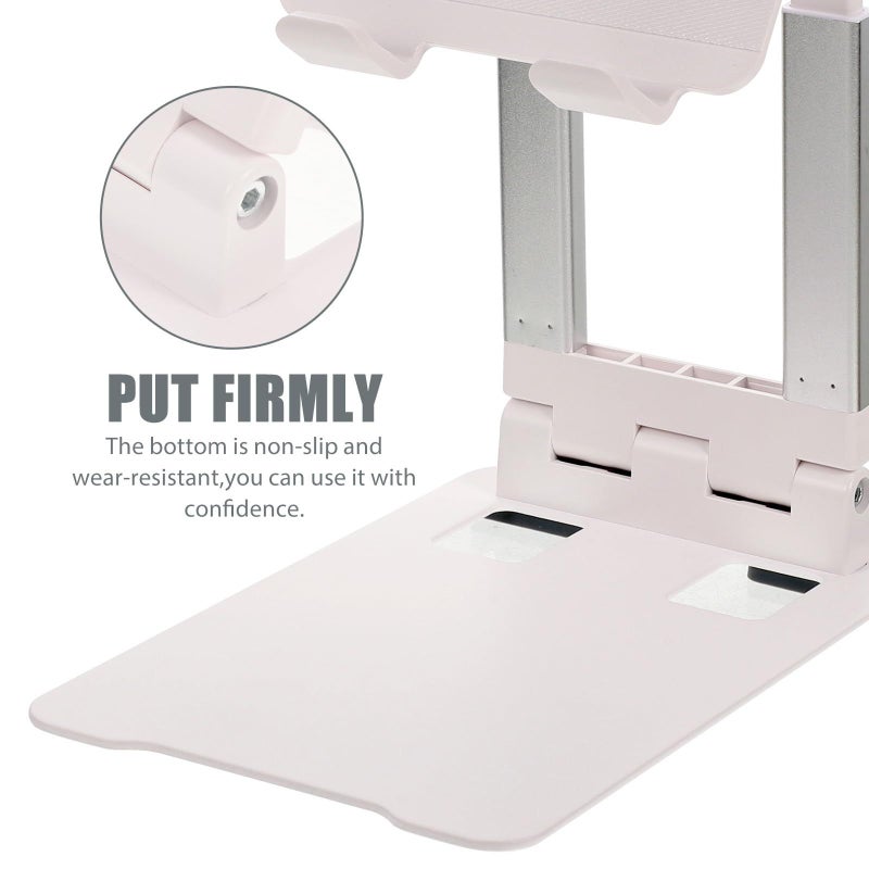 Adjustable Metal Tablet Stand Telescopic Height Holder For Desk Home Office - Image 4