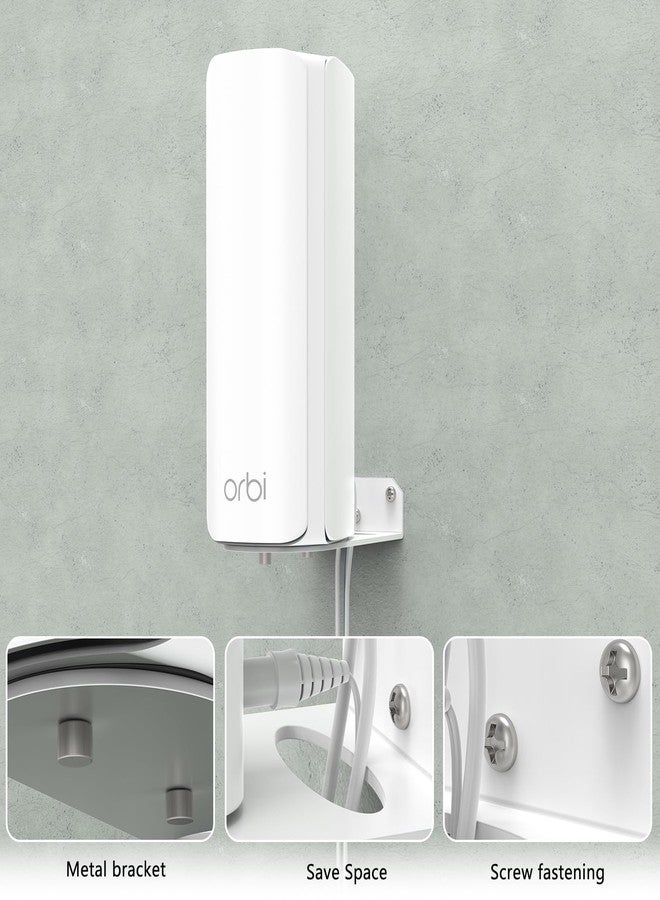 VOMENC Wall Mount Holder Compatible with Orbi WiFi 7 Mesh System (RBE770/RBE772/RBE773/RBE370), for Orbi 770/970 /870 Series WiFi Accessories Mounting with Easy Installation and Space Saving (2pack) - Image 4