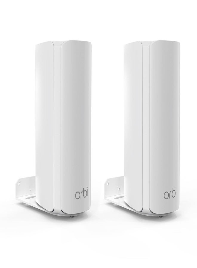 VOMENC Wall Mount Holder Compatible with Orbi WiFi 7 Mesh System (RBE770/RBE772/RBE773/RBE370), for Orbi 770/970 /870 Series WiFi Accessories Mounting with Easy Installation and Space Saving (2pack) - Image 1