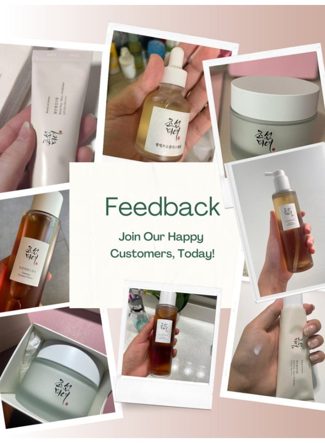 Beauty of Joseon Infinite Hydration Collection For Natural Glow Ginseng Cleansing Oil Ginseng Essence Water Glow Serum Dynasty Cream Sunscreen Rice + Probiotics SPF50+ PA++++ 410ml - Image 3