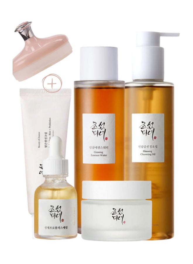 Beauty of Joseon Infinite Hydration Collection For Natural Glow Ginseng Cleansing Oil Ginseng Essence Water Glow Serum Dynasty Cream Sunscreen Rice + Probiotics SPF50+ PA++++ 410ml - Image 1