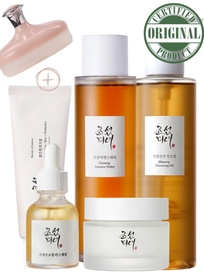 Beauty of Joseon Infinite Hydration Collection For Natural Glow Ginseng Cleansing Oil Ginseng Essence Water Glow Serum Dynasty Cream Sunscreen Rice + Probiotics SPF50+ PA++++ 410ml - Image 2