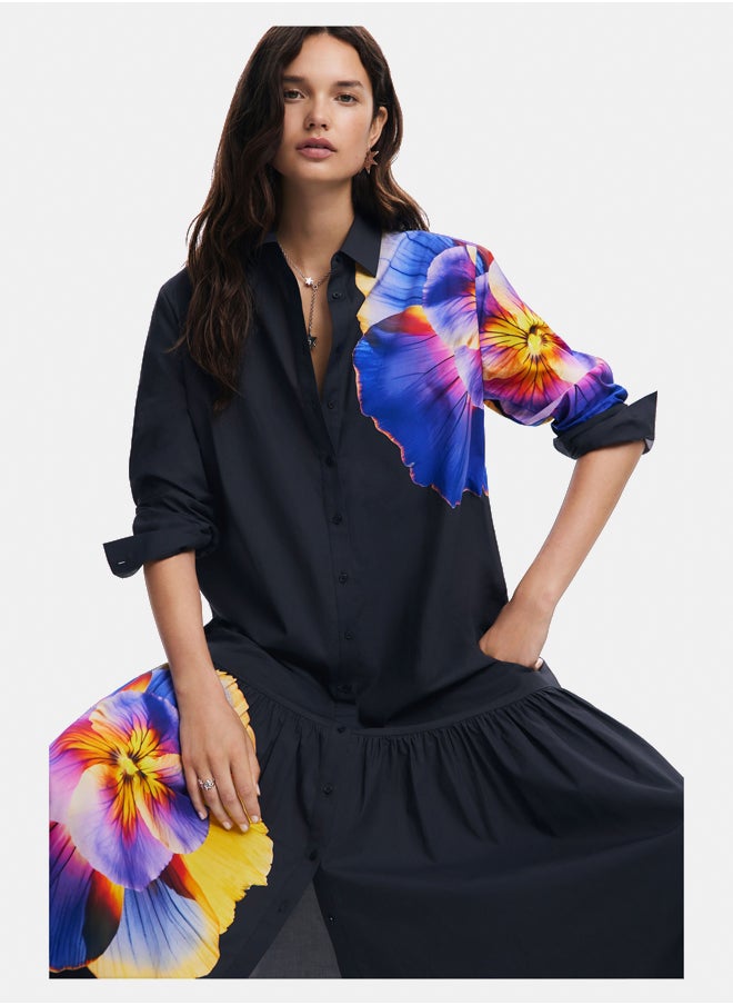 DESIGUAL - Floral shirt dress M. Christian Lacroix - Image 1