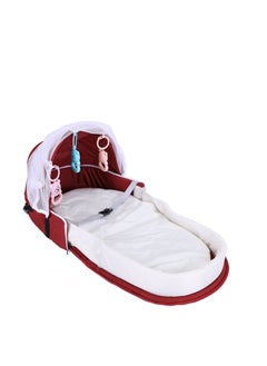 Portable Soft White Baby bed with Mosquito Net and Durable Red Base|Lightweight and Foldable | Cozy and Safe | Perfect for both Home and Travel - pzsku/ZBE14E48A3D584FFFACBAZ/45/_/1676529554/0bf2fb37-60a2-43eb-927f-0a737d66a245