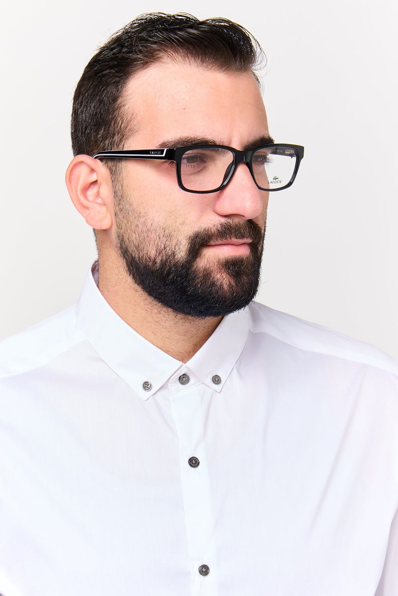 LACOSTE Men L2692 Square Eyeglasses, Black - Image 2