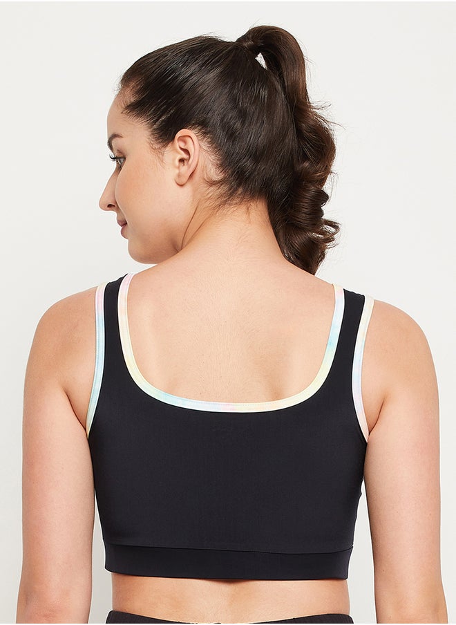 Clovia Medium Impact Padded Sports Bra with Removable Cups  - Image 5