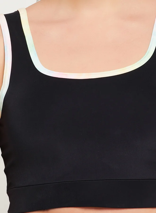 Clovia Medium Impact Padded Sports Bra with Removable Cups