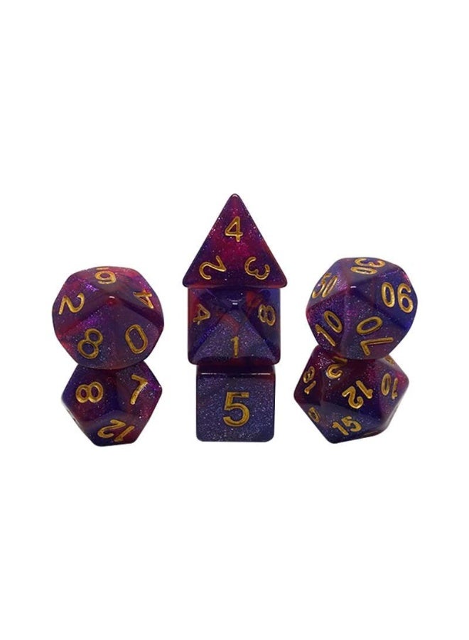 7PCS DND Dice Set Dice for Dungeon and Dragons D&D MTG 7-Die RPG Polyhedral Dice/Purple - Image 2