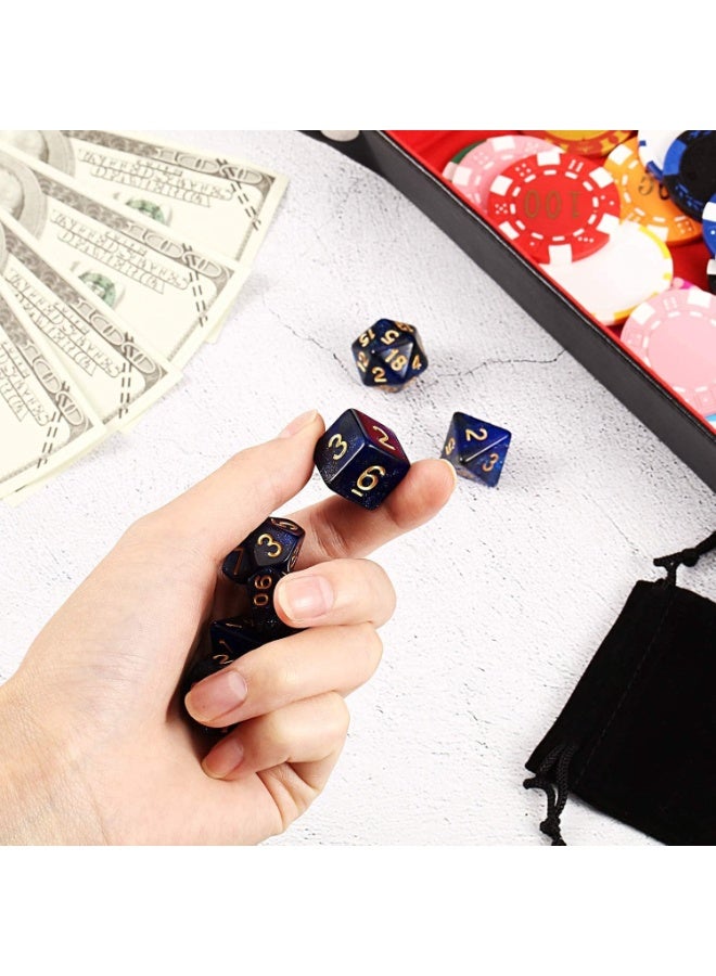 7PCS DND Dice Set Dice for Dungeon and Dragons D&D MTG 7-Die RPG Polyhedral Dice/Purple - Image 4
