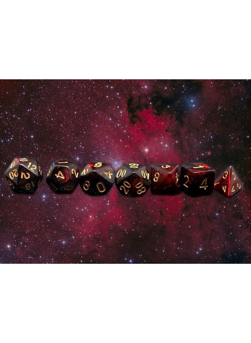 7PCS DND Dice Set Dice for Dungeon and Dragons D&D MTG 7-Die RPG Polyhedral Dice/Purple - Image 5