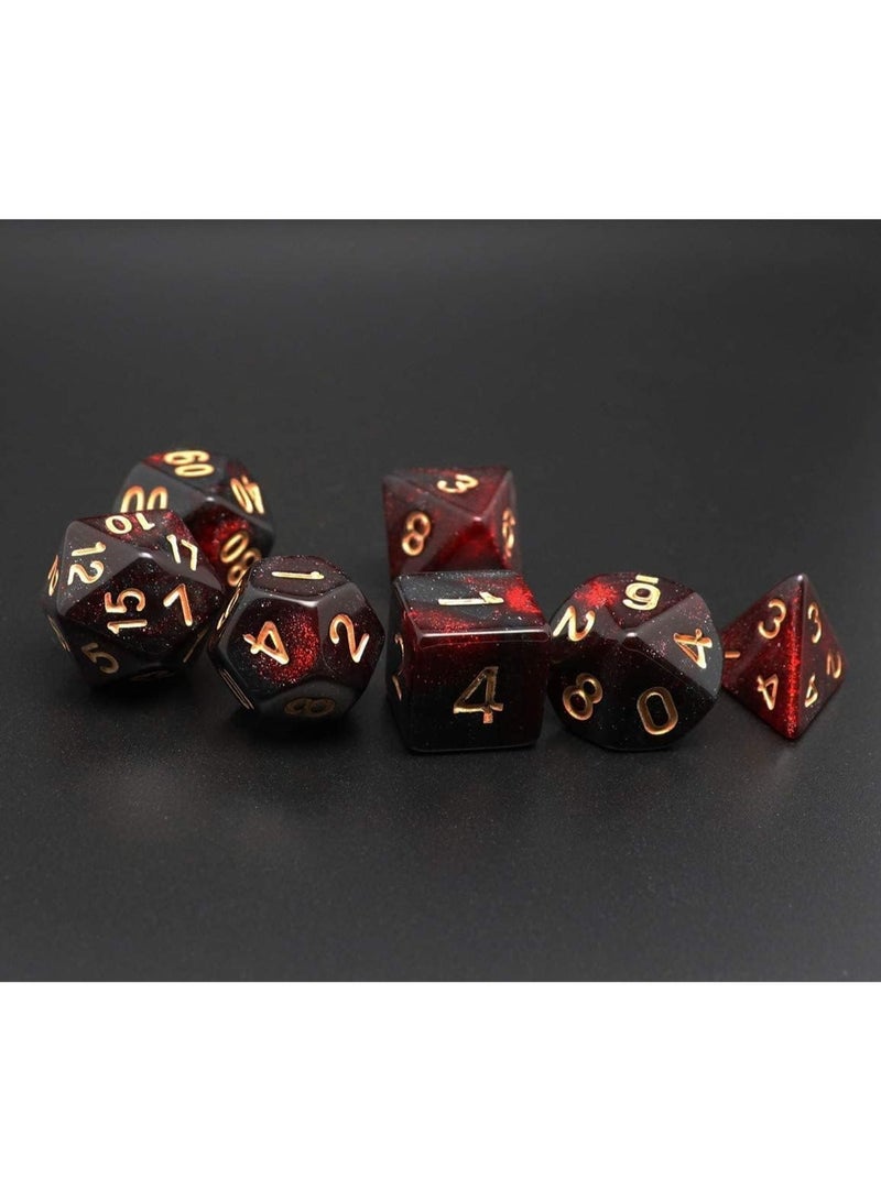 7PCS DND Dice Set Dice for Dungeon and Dragons D&D MTG 7-Die RPG Polyhedral Dice/Purple - Image 3