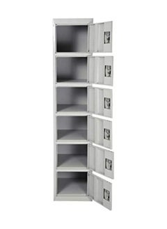 6-Door Steel Locker Cabinet File Storage Box Locker with Keys for Home, Office, School, Halls, Workplaces, Hospitals, Gyms, Factories, Bank, Money Locker Cabinet Grey - pzsku/ZBE150377D2461816977FZ/45/_/1713609641/51133a65-9e54-407e-ae0a-c05bbd4ccdb9