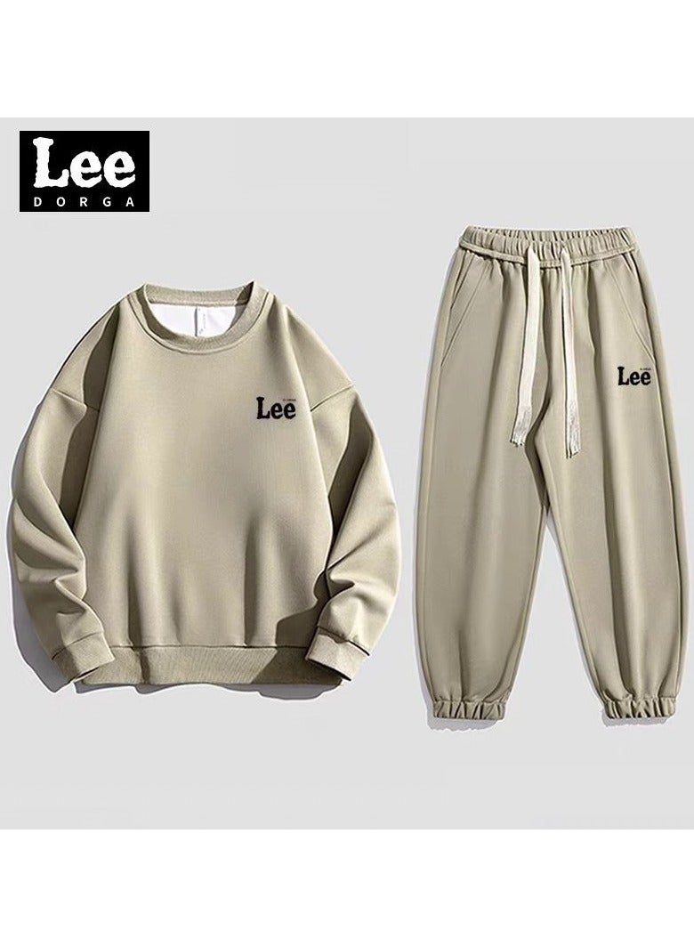 LEE Leisure Sports Suit Cardigan Hooded Sweatshirt Sweatpants Two-piece Set  - Image 1