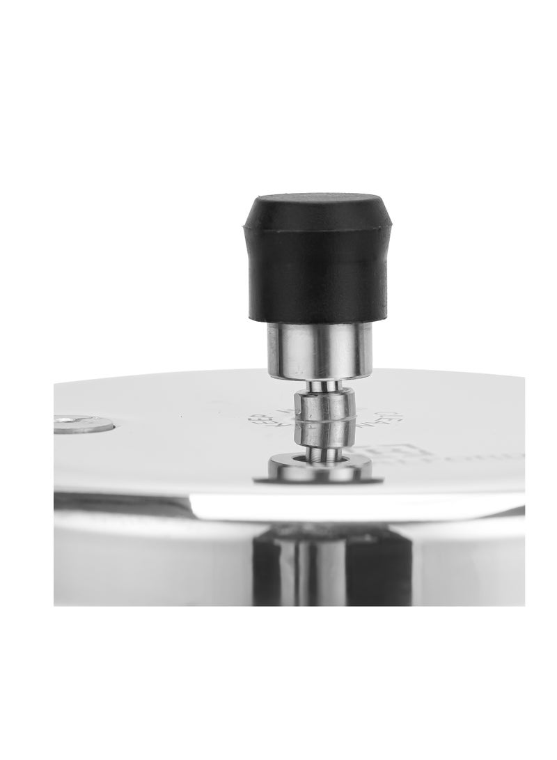 Royalford 5.0 L Aluminum Pressure Cooker- RF11942NS Equipped with Improved Pressure Regulator, Handle, Anti Implosion Lid and Stepped Bottom Design Silver - Image 5