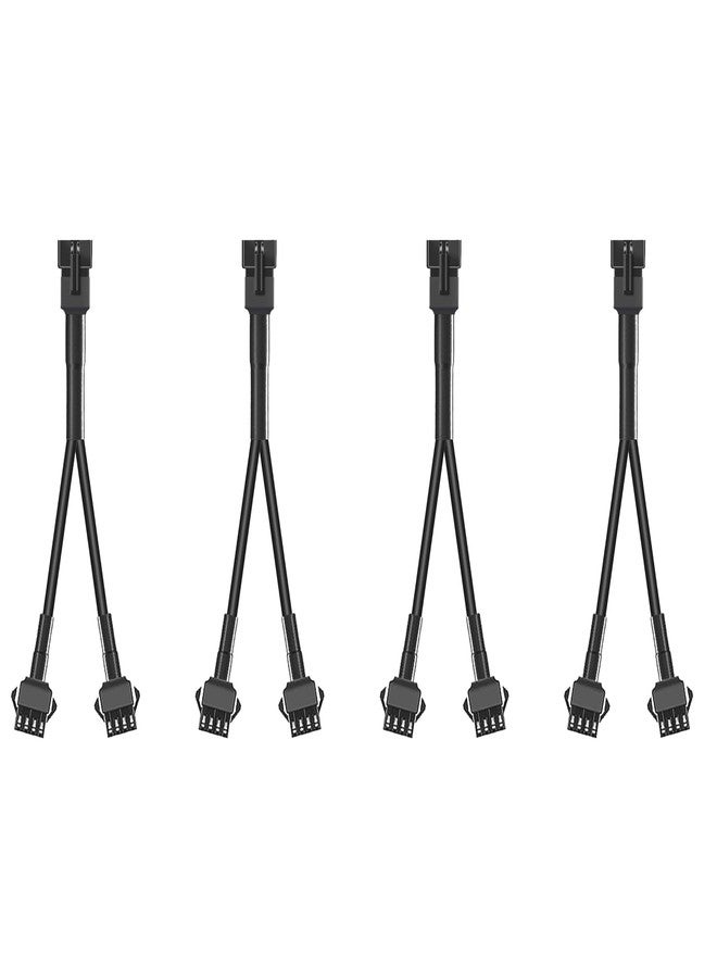 Hovano 4PCS 40 inch 4Pin Extension Cords and 4PCS 2-Way Splitters for LED Motorcycle ATV Trikes Golf Car Light Multi-Color Neon Strip Trucks Rock Lights - Image 4