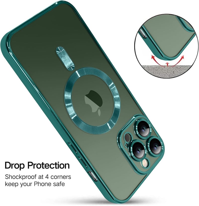 OOK Phone Case Made for iPhone 13 Pro Max Teal | 6.7 Inch, with Camera Lens Protector, Compatible with MagSafe, Anti-Scratch, Shockproof, Slim, Magnetic Phone Cover, for Women Men - Image 5