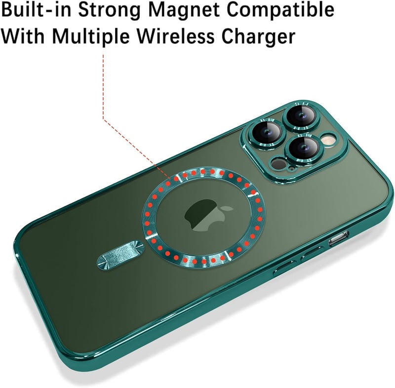 OOK Phone Case Made for iPhone 13 Pro Max Teal | 6.7 Inch, with Camera Lens Protector, Compatible with MagSafe, Anti-Scratch, Shockproof, Slim, Magnetic Phone Cover, for Women Men - Image 2
