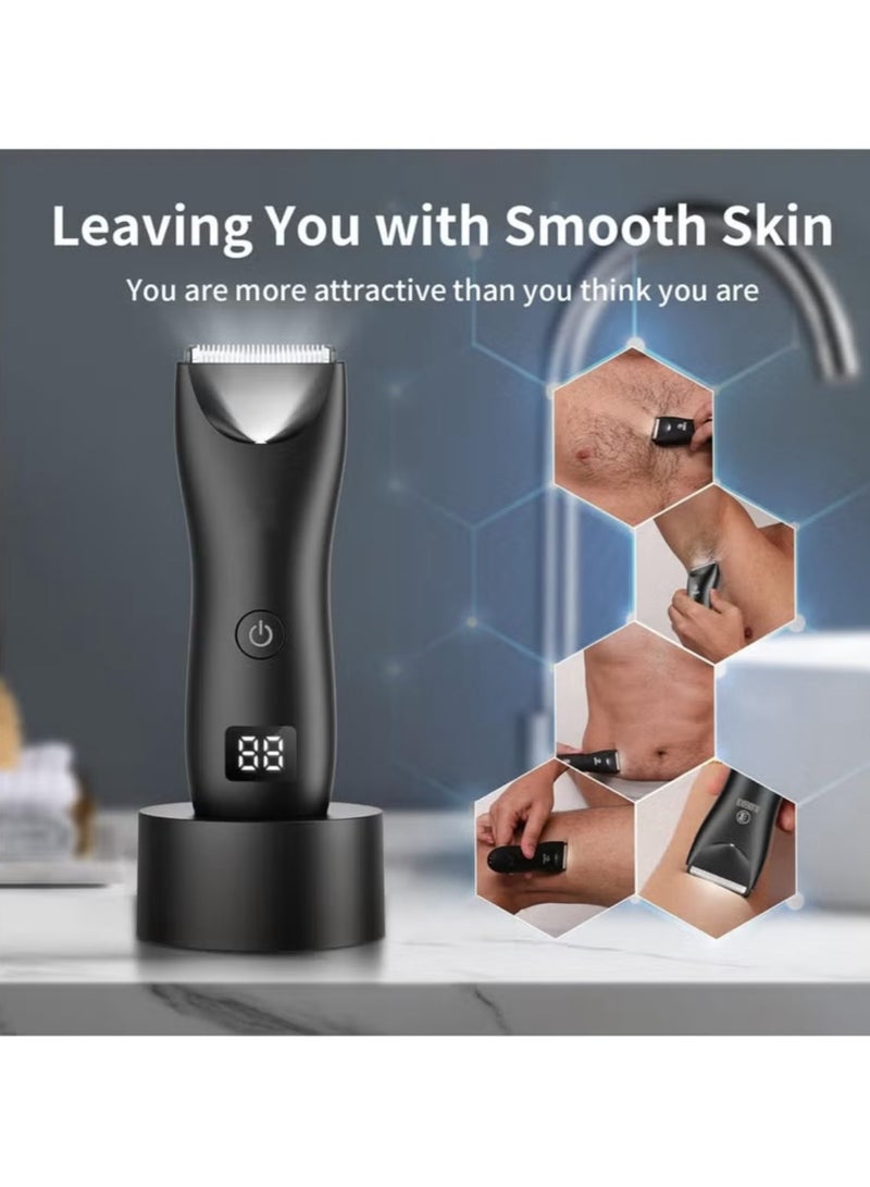 Body Trimmer for Men, Men Grooming for  Body, Electric Trimmer, Body Shaver Groomer Safe Suitable for Sensitive Areas Rechargeable Waterproof Wet/Dry - Image 2